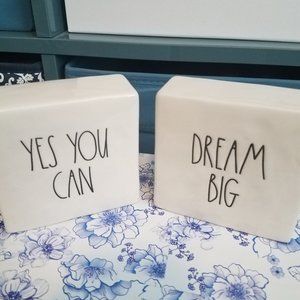 Rae Dunn 2 word blocks